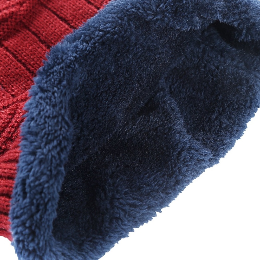 Winter Knitting Skull Cap Wool Slouchy Beanie Hat - Picture 3 of 8